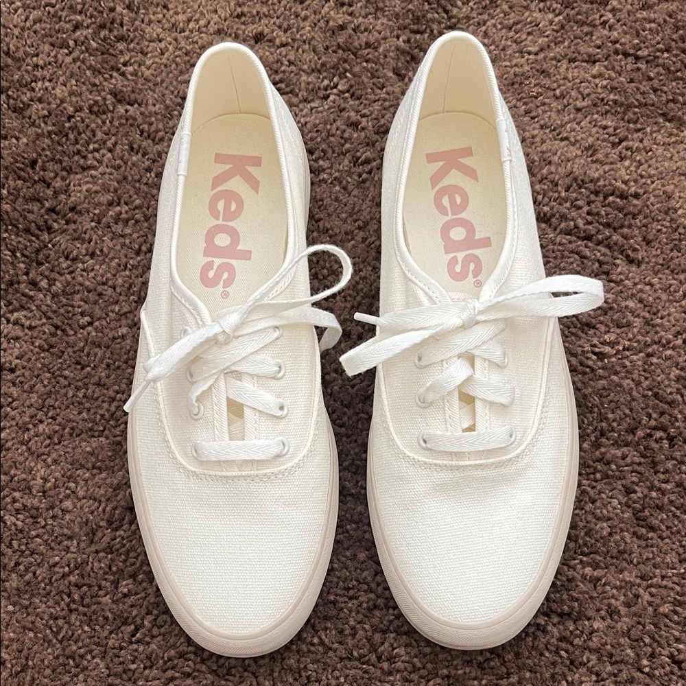 Keds White Canvas Sneakers